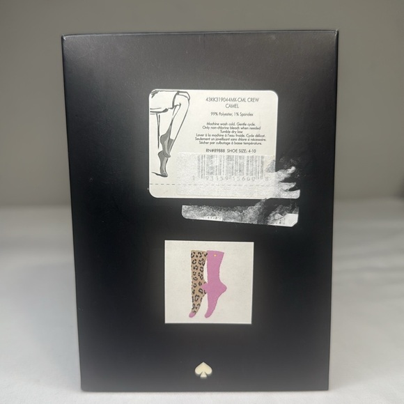 Kate Spade Fuzzy Crew Socks - Picture 5 of 5